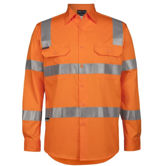 Hi Vis (D+N) L/S 150G Aust. Rail Work Shirt Thumbnail