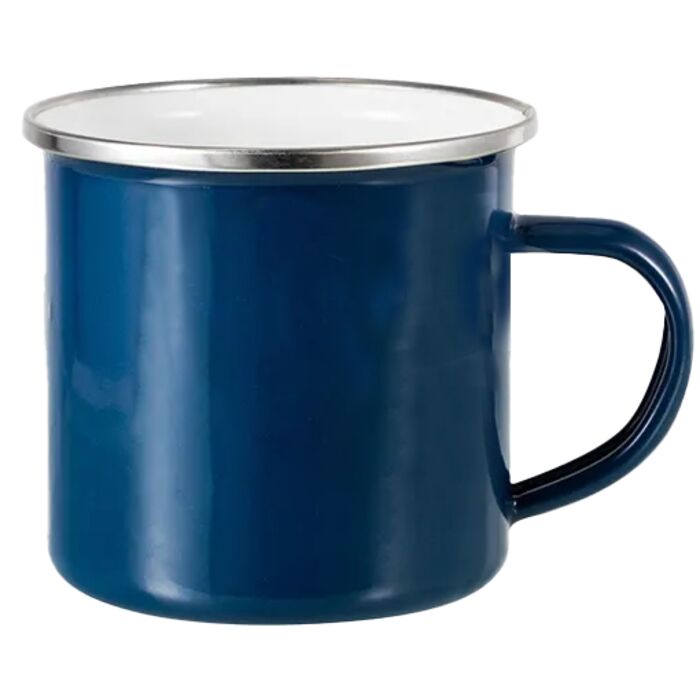 Dark Blue Enamel Mug Thumbnail