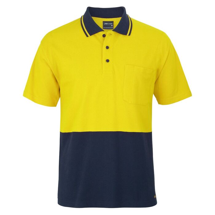 JB'S HI Vis S/S Cotton Pique Trad Polo Thumbnail