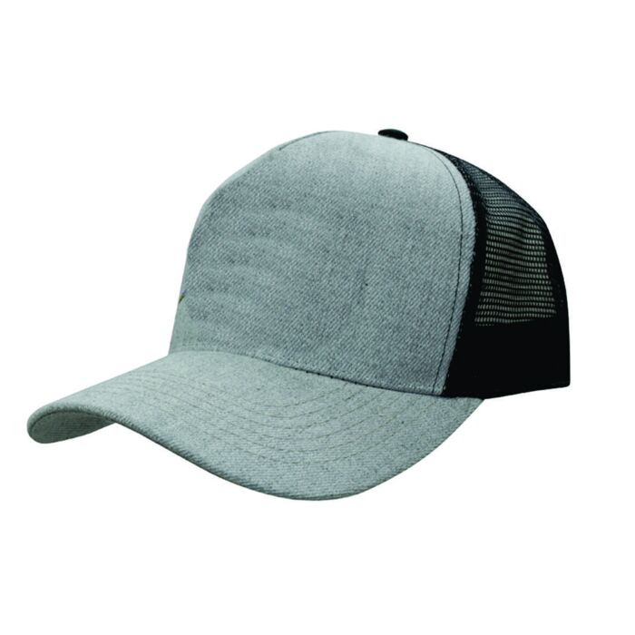 Grey Marle American Twill With Mesh Back  Thumbnail