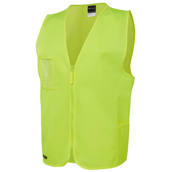 JB's WEAR Hi Vis Zip Safety Vest Thumbnail
