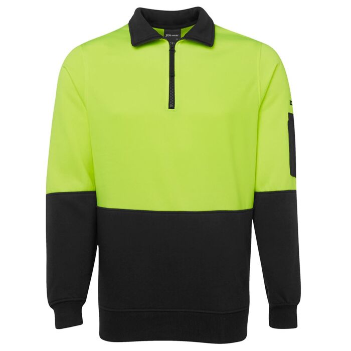 JB's WEAR Hi Vis 1/2 Zip Fleecy Thumbnail