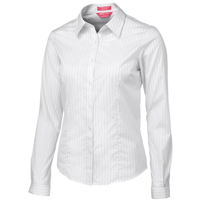 JB's WEAR Ladies Urban L/S Poplin Shirt Thumbnail