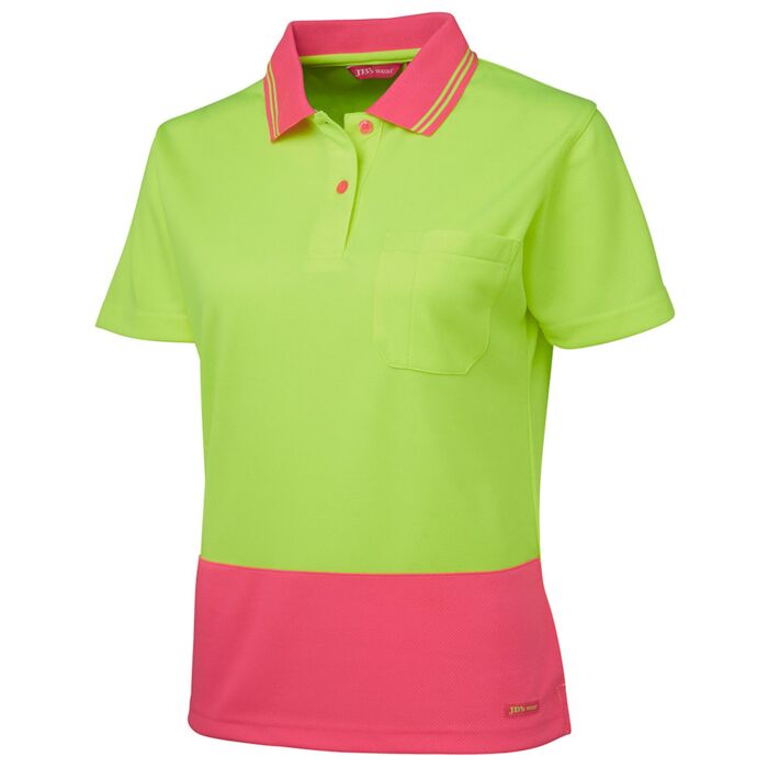 JB's WEAR Ladies Hi Vis S/S Comfort Polo  Thumbnail
