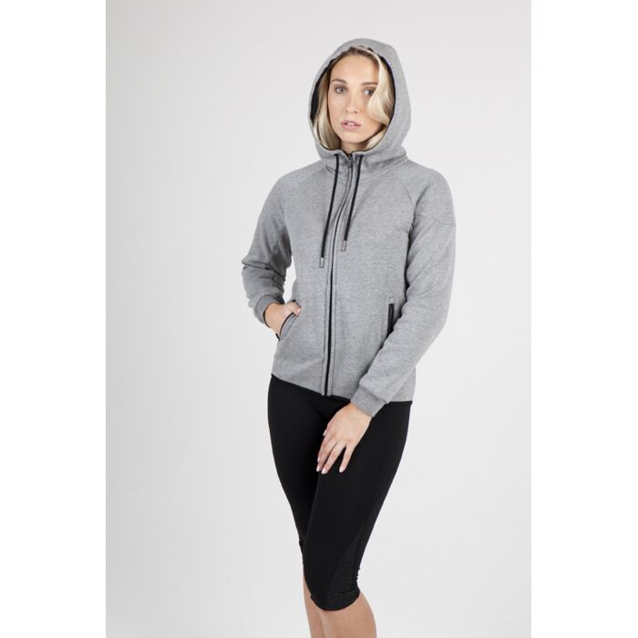 Ladies / Junior Soft cotton/bonded polar fleece Hoodie Thumbnail