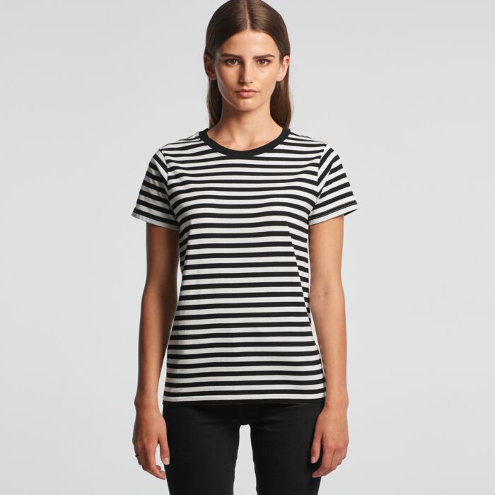 AS COLOUR Wo's Maple Stripe Tee Thumbnail