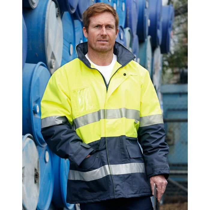 WINNING SPIRIT Hi-Vis Long Line Jacket Polar w/ Fleece Lining Thumbnail
