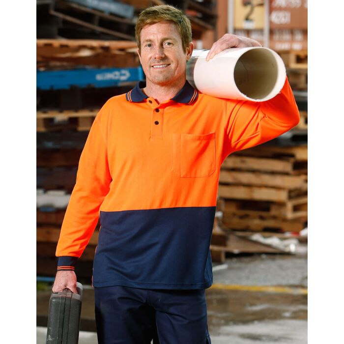 WINNING SPIRIT High Visibility Long Sleeve Polo Thumbnail
