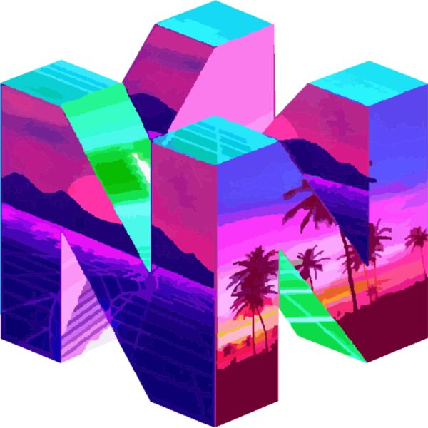 n64 vaporwave logo Thumbnail